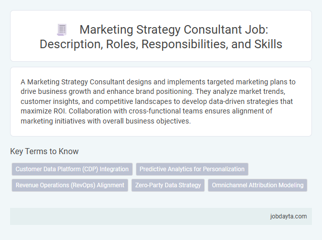 Marketing Strategy Consultant Job: Description, Roles, Responsibilities, and Skills
