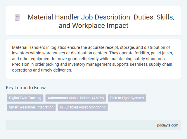 Material Handler Job Description: Duties, Skills, and Workplace Impact