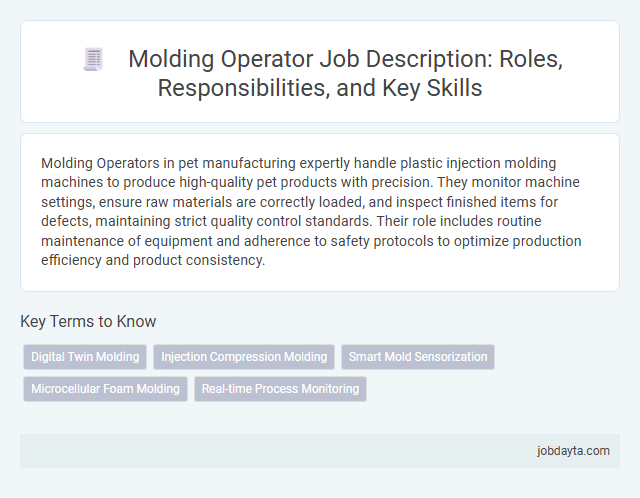 Molding Operator Job Description: Roles, Responsibilities, and Key Skills
