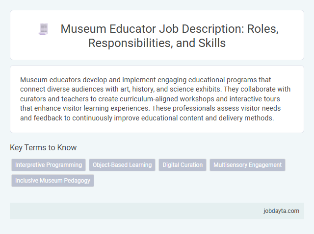Museum Educator Job Description: Roles, Responsibilities, and Skills