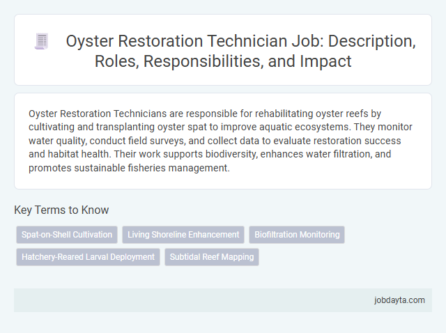 Oyster Restoration Technician Job: Description, Roles, Responsibilities, and Impact
