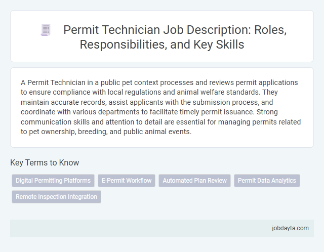 Permit Technician Job Description: Roles, Responsibilities, and Key Skills