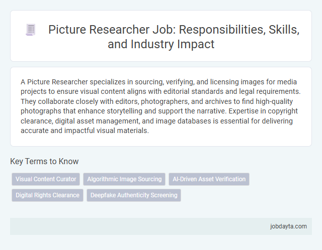 Picture Researcher Job: Responsibilities, Skills, and Industry Impact