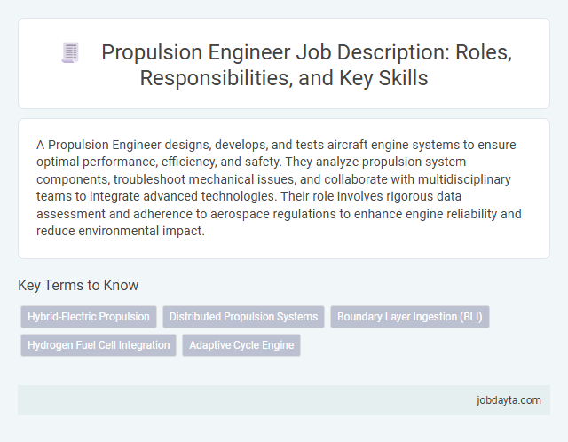 Propulsion Engineer Job Description: Roles, Responsibilities, and Key Skills