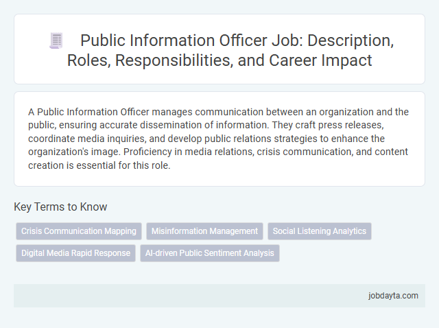 Public Information Officer Job: Description, Roles, Responsibilities, and Career Impact