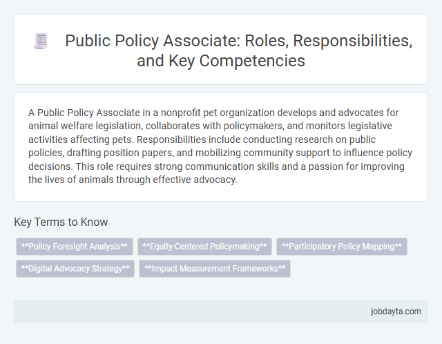 Public Policy Associate: Roles, Responsibilities, and Key Competencies
