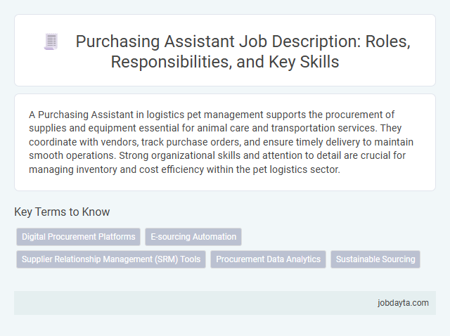 Purchasing Assistant Job Description: Roles, Responsibilities, and Key Skills