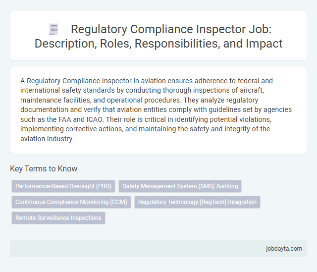 Regulatory Compliance Inspector Job: Description, Roles, Responsibilities, and Impact