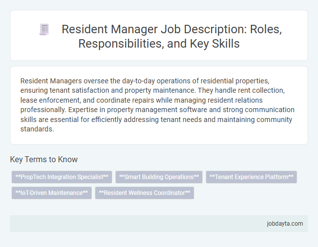 Resident Manager Job Description: Roles, Responsibilities, and Key Skills