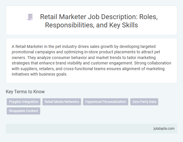 Retail Marketer Job Description: Roles, Responsibilities, and Key Skills