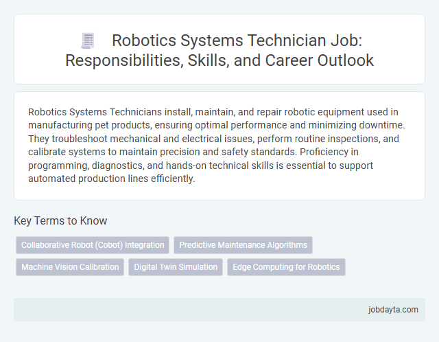 Robotics Systems Technician Job: Responsibilities, Skills, and Career Outlook