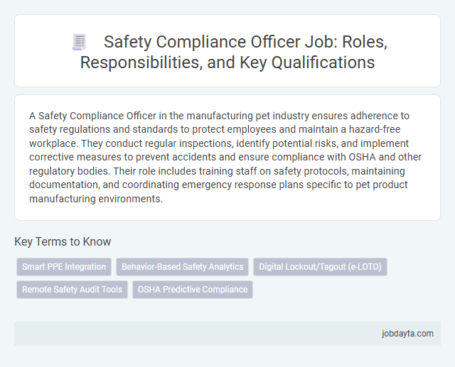 Safety Compliance Officer Job: Roles, Responsibilities, and Key Qualifications