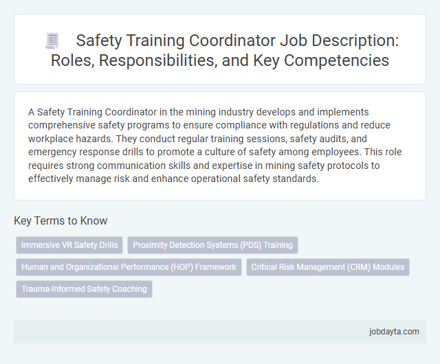 Safety Training Coordinator Job Description: Roles, Responsibilities, and Key Competencies