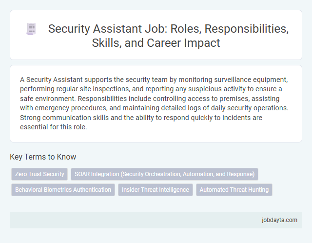 Security Assistant Job: Roles, Responsibilities, Skills, and Career Impact