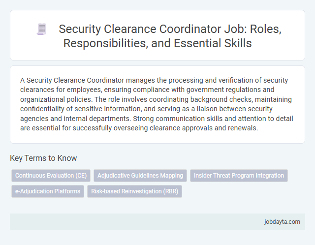 Security Clearance Coordinator Job: Roles, Responsibilities, and Essential Skills