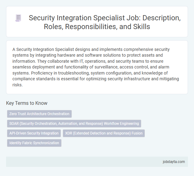 Security Integration Specialist Job: Description, Roles, Responsibilities, and Skills