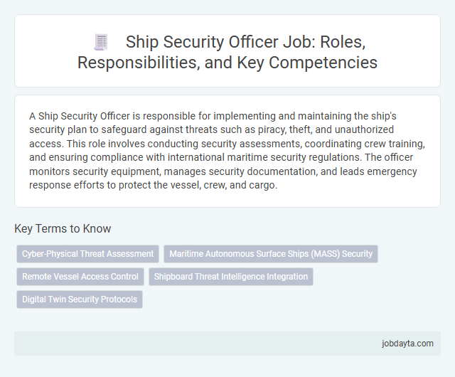 Ship Security Officer Job: Roles, Responsibilities, and Key Competencies