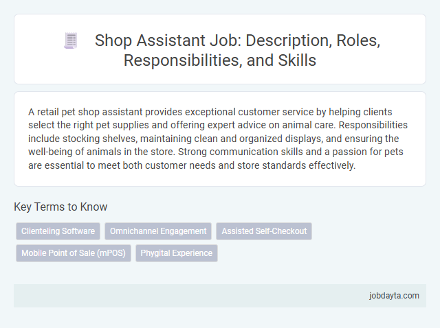 Shop Assistant Job: Description, Roles, Responsibilities, and Skills