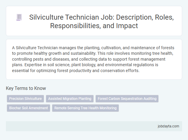 Silviculture Technician Job: Description, Roles, Responsibilities, and Impact