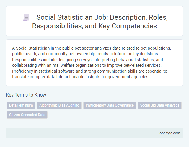 Social Statistician Job: Description, Roles, Responsibilities, and Key Competencies