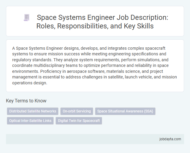 Space Systems Engineer Job Description: Roles, Responsibilities, and Key Skills