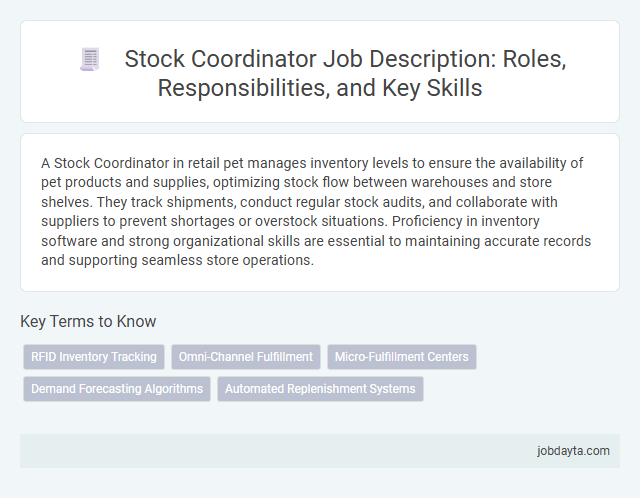 Stock Coordinator Job Description: Roles, Responsibilities, and Key Skills