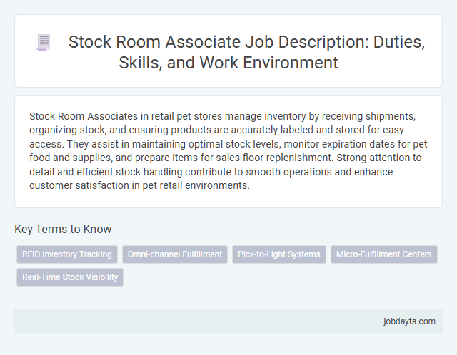 Stock Room Associate Job Description: Duties, Skills, and Work Environment