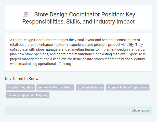Store Design Coordinator Position: Key Responsibilities, Skills, and Industry Impact