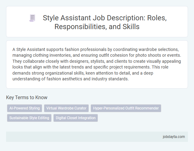Style Assistant Job Description: Roles, Responsibilities, and Skills
