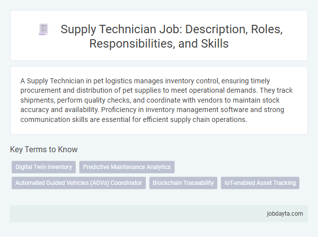 Supply Technician Job: Description, Roles, Responsibilities, and Skills