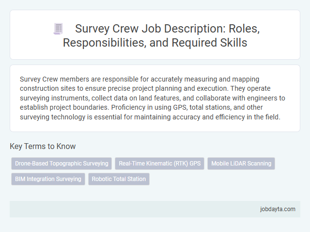Survey Crew Job Description: Roles, Responsibilities, and Required Skills
