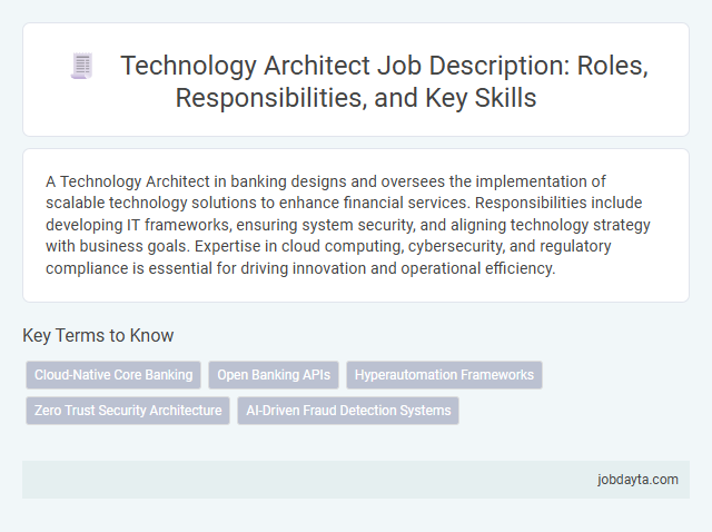 Technology Architect Job Description: Roles, Responsibilities, and Key Skills