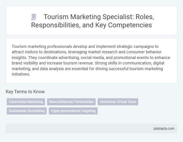 Tourism Marketing Specialist: Roles, Responsibilities, and Key Competencies