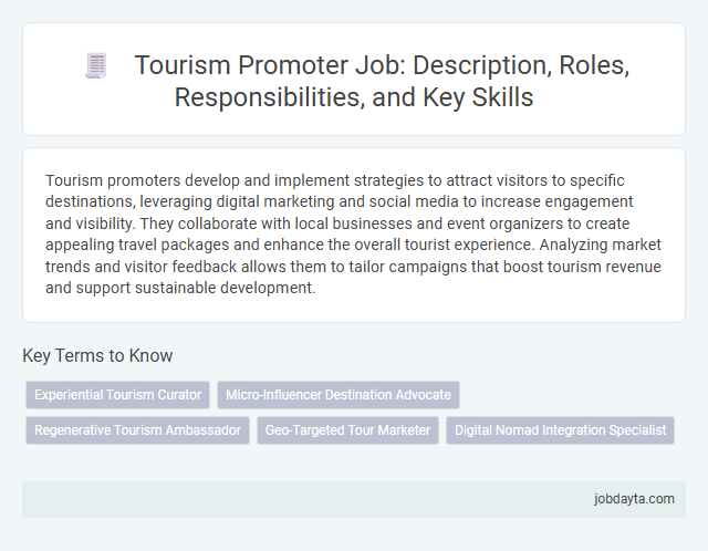 Tourism Promoter Job: Description, Roles, Responsibilities, and Key Skills