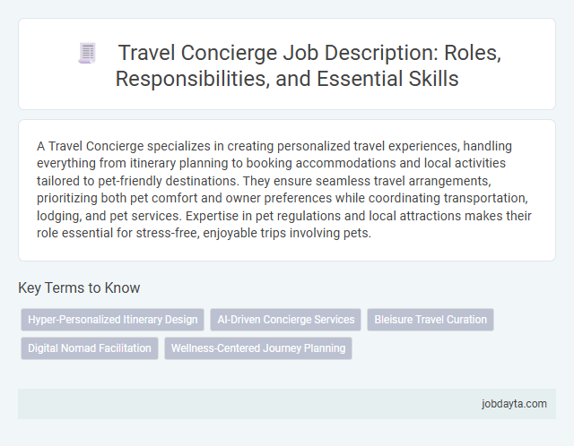 Travel Concierge Job Description: Roles, Responsibilities, and Essential Skills