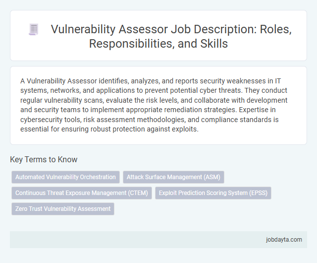 Vulnerability Assessor Job Description: Roles, Responsibilities, and Skills