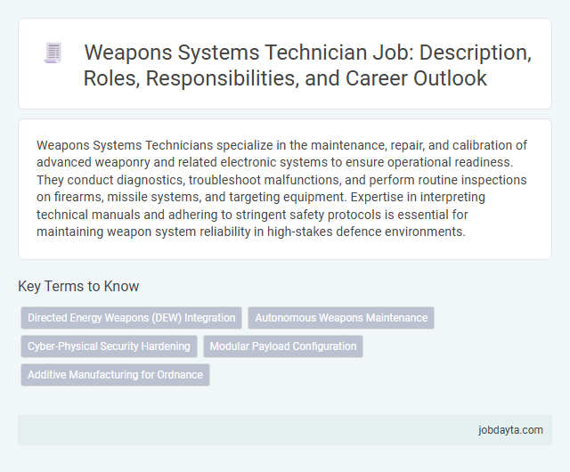 Weapons Systems Technician Job: Description, Roles, Responsibilities, and Career Outlook