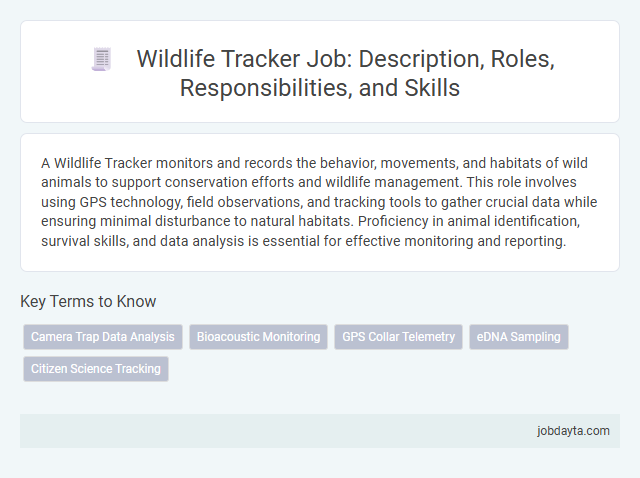 Wildlife Tracker Job: Description, Roles, Responsibilities, and Skills