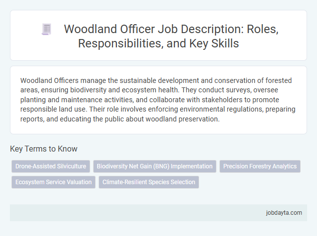 Woodland Officer Job Description: Roles, Responsibilities, and Key Skills