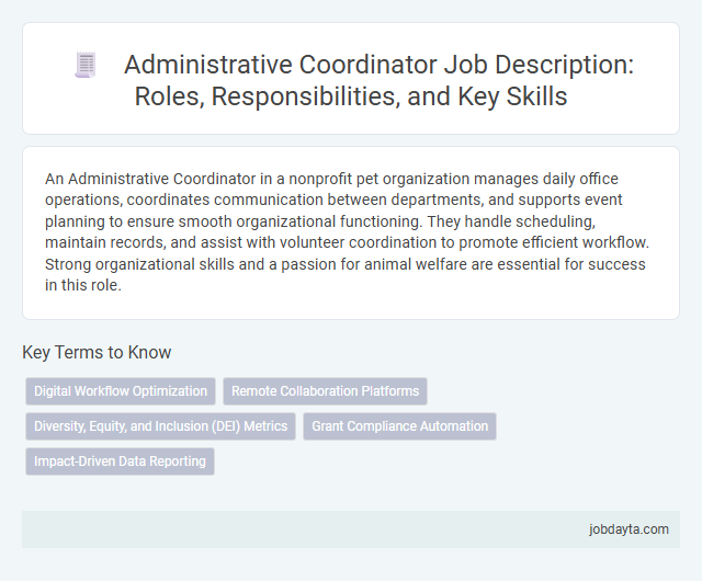 Administrative Coordinator Job Description: Roles, Responsibilities, and Key Skills