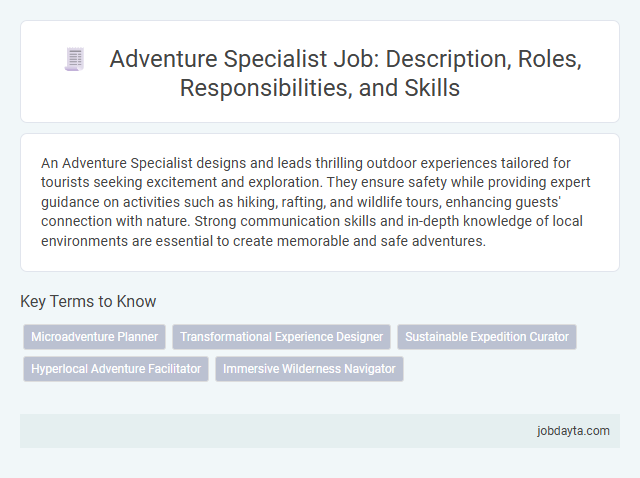 Adventure Specialist Job: Description, Roles, Responsibilities, and Skills