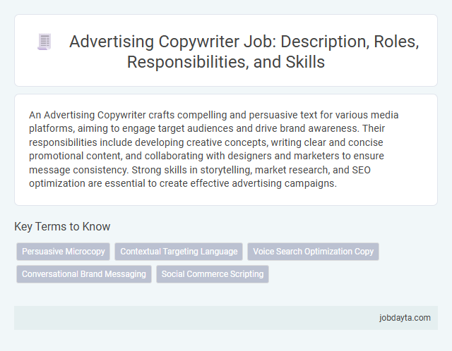 Advertising Copywriter Job: Description, Roles, Responsibilities, and Skills