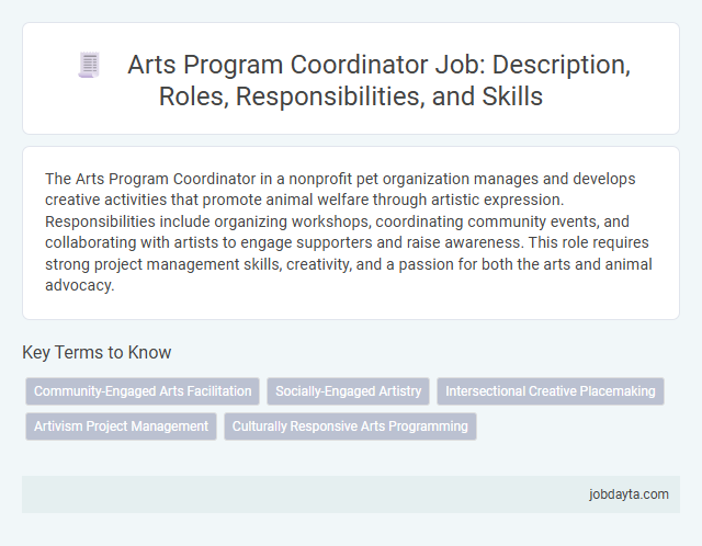 Arts Program Coordinator Job: Description, Roles, Responsibilities, and Skills