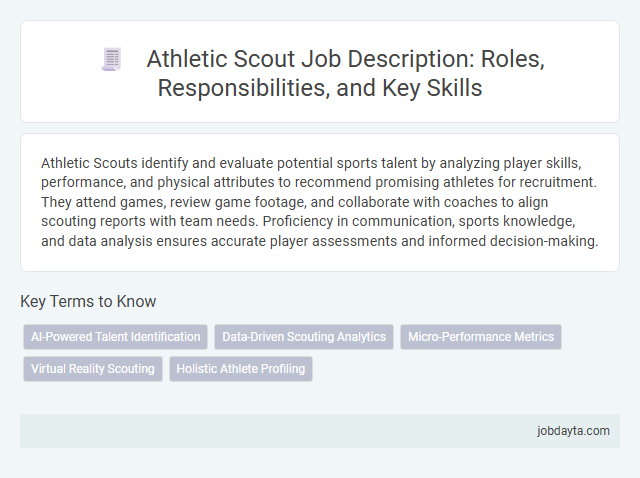 Athletic Scout Job Description: Roles, Responsibilities, and Key Skills