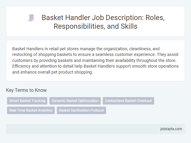 Basket Handler Job Description: Roles, Responsibilities, and Skills