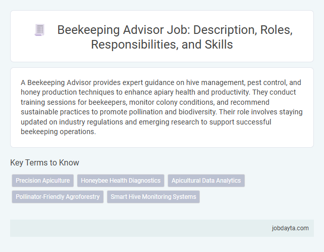 Beekeeping Advisor Job: Description, Roles, Responsibilities, and Skills