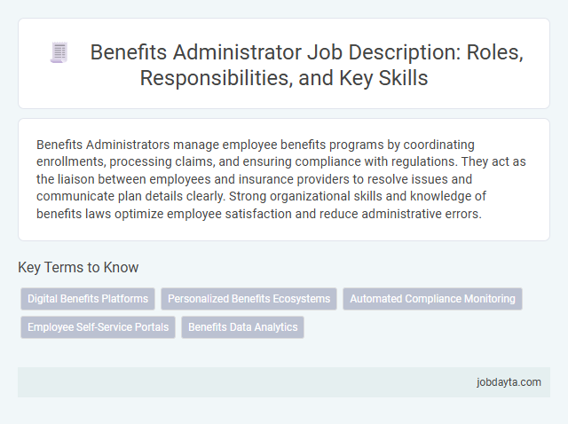 Benefits Administrator Job Description: Roles, Responsibilities, and Key Skills