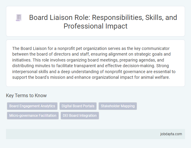 Board Liaison Role: Responsibilities, Skills, and Professional Impact