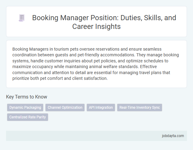 Booking Manager Position: Duties, Skills, and Career Insights