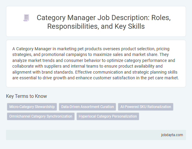 Category Manager Job Description: Roles, Responsibilities, and Key Skills